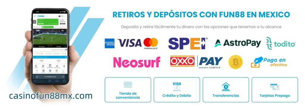 Fun88 - Tu Casino en Línea Confiable en México 2025 7 retiros-y-depósitos-con-fun88-en-mexico